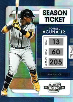 2022 Panini Chronicles - Contenders Optic #24 Ronald Acuna Jr. Front
