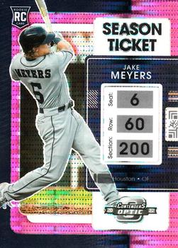 2022 Panini Chronicles - Contenders Optic Pink Pulsar #9 Jake Meyers Front