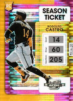 2022 Panini Chronicles - Contenders Optic Pink Pulsar #21 Rodolfo Castro Front