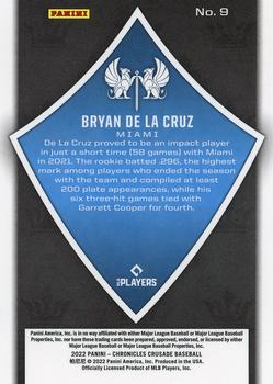 2022 Panini Chronicles - Crusade #9 Bryan De La Cruz Back