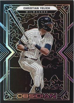 2022 Panini Chronicles - Obsidian #48 Christian Yelich Front