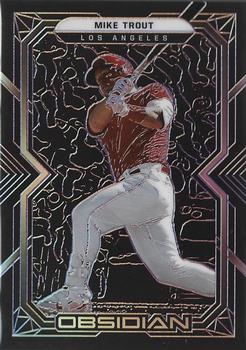 2022 Panini Chronicles - Obsidian Purple #29 Mike Trout Front