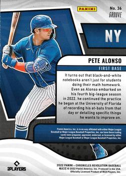 2022 Panini Chronicles - Revolution Groove #36 Pete Alonso Back