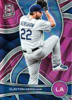 2022 Panini Chronicles - Spectra Neon Pink #87 Clayton Kershaw Front