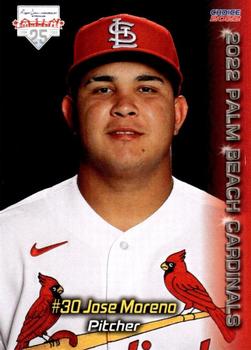 2022 Choice Palm Beach Cardinals #14 Jose Moreno Front