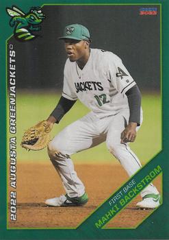 2022 Choice Augusta Greenjackets #03 Mahki Backstrom Front