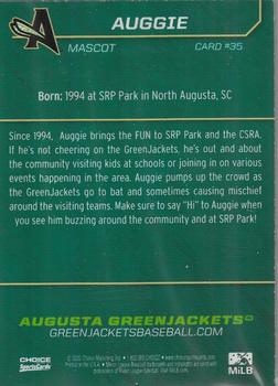 2022 Choice Augusta Greenjackets #35 Auggie Back