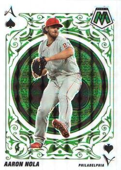 2022 Panini Mosaic - Aces Green Mosaic #A-9 Aaron Nola Front