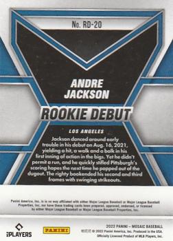 2022 Panini Mosaic - Rookie Debut #RD-20 Andre Jackson Back