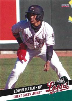 2022 Choice Great Lakes Loons #17 Edwin Mateo Front