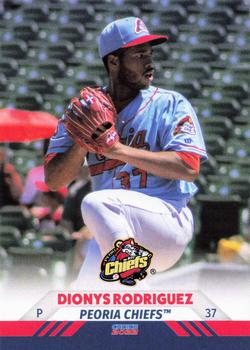 2022 Choice Peoria Chiefs #27 Dionys Rodriguez Front