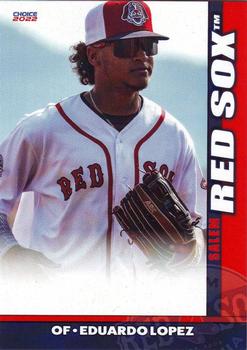2022 Choice Salem Red Sox Update #19 Eduardo Lopez Front