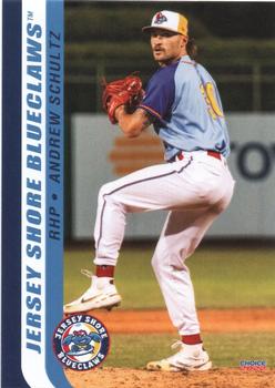 2022 Choice Jersey Shore BlueClaws #25 Andrew Schultz Front