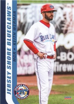 2022 Choice Jersey Shore BlueClaws #32 Keith Werman Front