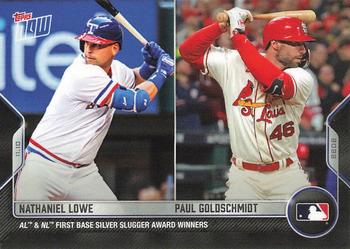 2022-23 Topps Now Off-Season #OS-25 Nathaniel Lowe / Paul Goldschmidt Front