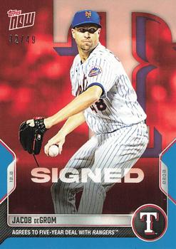 2022-23 Topps Now Off-Season - Blue #OS-41 Jacob deGrom Front