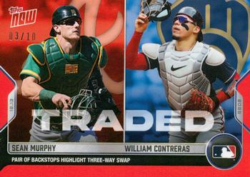 2022-23 Topps Now Off-Season - Red #OS-49 Sean Murphy / William Contreras Front