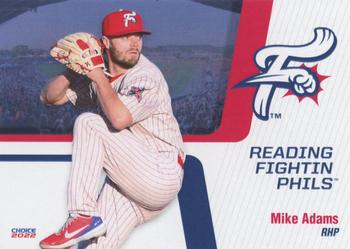 2022 Choice Reading Fightin Phils #02 Mike Adams Front
