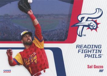 2022 Choice Reading Fightin Phils #11 Sal Gozzo Front