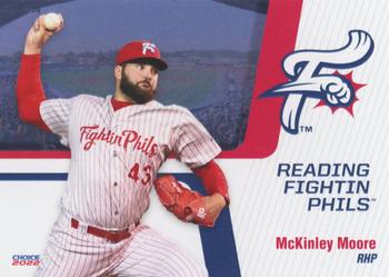 2022 Choice Reading Fightin Phils #20 McKinley Moore Front