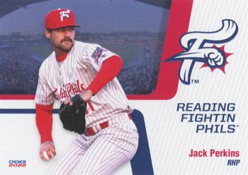 2022 Choice Reading Fightin Phils #24 Jack Perkins Front
