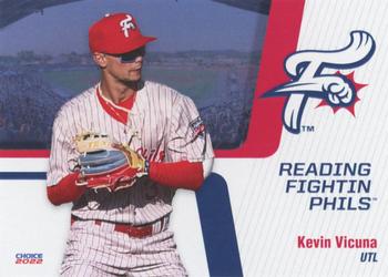 2022 Choice Reading Fightin Phils #32 Kevin Vicuna Front