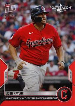 2022 Topps Now Postseason Cleveland Guardians - Red #PS-54 Josh Naylor Front