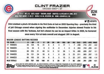 2022 Topps Mini #US244 Clint Frazier Back