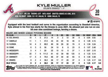 2022 Topps Mini #30 Kyle Muller Back