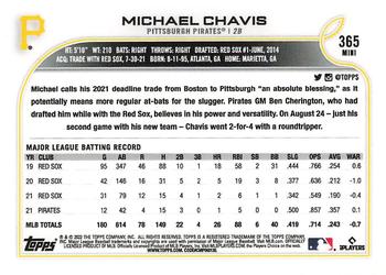 2022 Topps Mini #365 Michael Chavis Back