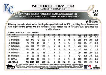 2022 Topps Mini #483 Michael Taylor Back