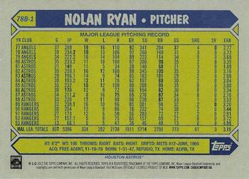 2022 Topps Mini - 1987 Topps Baseball #78B-1 Nolan Ryan Back