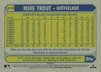 2022 Topps Mini - 1987 Topps Baseball #78B-20 Mike Trout Back