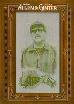 2022 Topps Allen & Ginter - Mini Framed Printing Plate Yellow #242 B-Real Front