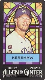2022 Topps Allen & Ginter - Mini Stained Glass #85 Clayton Kershaw Front