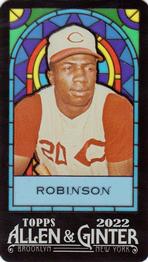 2022 Topps Allen & Ginter - Mini Stained Glass #142 Frank Robinson Front