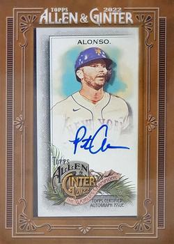 2022 Topps Allen & Ginter - Framed Mini Autographs #MA-PA Pete Alonso Front