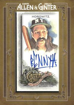 2022 Topps Allen & Ginter - Framed Mini Autographs #MA-BH Benny Horowitz Front