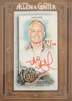 2022 Topps Allen & Ginter - Framed Mini Autographs Red Ink #MA-DHA Dave Hause Front