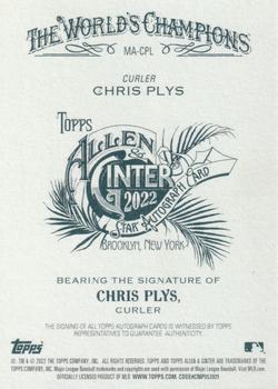 2022 Topps Allen & Ginter - Full-Size Autographs #MA-CPL Chris Plys Back
