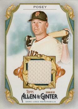 2022 Topps Allen & Ginter - Full-Size Relics B Design #AGRB-BP Buster Posey Front