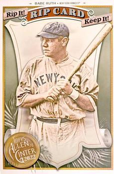 2022 Topps Allen & Ginter - Boxloader Rip Cards #BRC-BR Babe Ruth Front