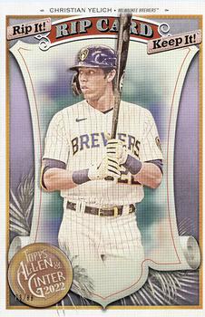 2022 Topps Allen & Ginter - Boxloader Rip Cards #BRC-CY Christian Yelich Front