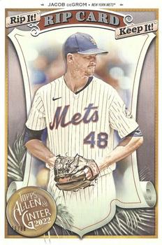 2022 Topps Allen & Ginter - Boxloader Rip Cards #BRC-JD Jacob deGrom Front