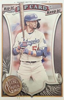 2022 Topps Allen & Ginter - Boxloader Rip Cards #BRC-MB Mookie Betts Front