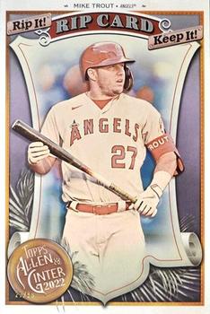2022 Topps Allen & Ginter - Boxloader Rip Cards #BRC-MT Mike Trout Front