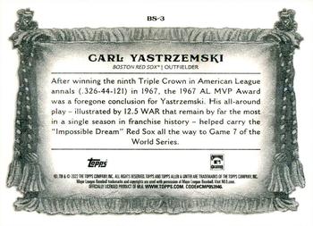 2022 Topps Allen & Ginter - Banner Seasons #BS-3 Carl Yastrzemski Back