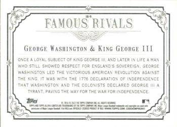 2022 Topps Allen & Ginter - Famous Rivals #FR-9 King George III / George Washington Back
