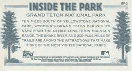 2022 Topps Allen & Ginter - Mini Inside the Park #ITP-2 Grand Teton National Park Back