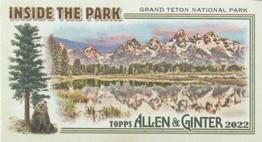 2022 Topps Allen & Ginter - Mini Inside the Park #ITP-2 Grand Teton National Park Front